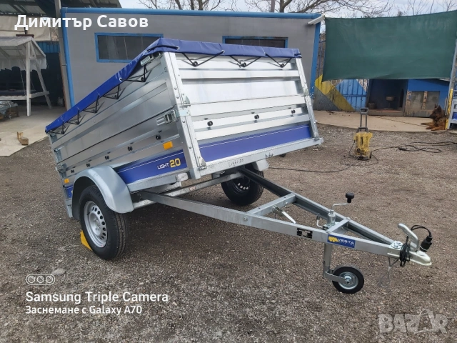 Туристическо, самосвално ремарке Vesta Light 20 с допълнителни канати и плосък брезент, снимка 11 - Ремаркета - 53403388