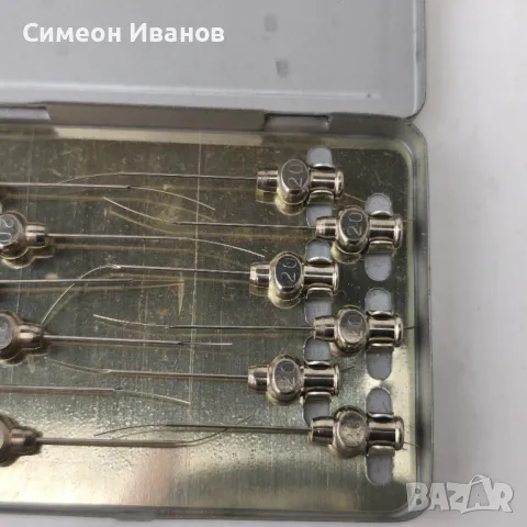 Стари игли за спринцовка Injekta Германия 12 броя #5925, снимка 5 - Антикварни и старинни предмети - 50419874
