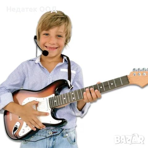 Детска китара, Bontempi, Електрическа, С микрофон, снимка 3 - Музикални играчки - 47371923