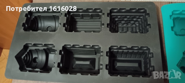 Силиконов молд с формички на влак - локомотив с вагончета, снимка 6 - Декорация за дома - 47815168