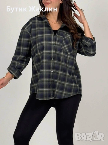Дамска риза каре, снимка 2 - Ризи - 53227707
