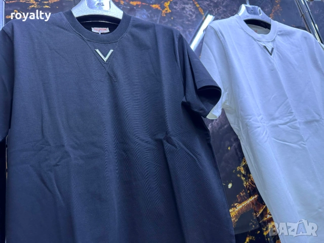 Valentino Мъжка Нова Тениска Реални Снимки Два Цвята , снимка 3 - Тениски - 53295087