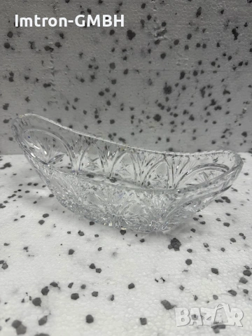 Кристална гондола, фруктиера - полски кристал 245х80 мм, снимка 2 - Други - 53533409