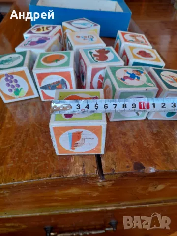 Стара детска игра с кубчета #16, снимка 4 - Други ценни предмети - 48394115