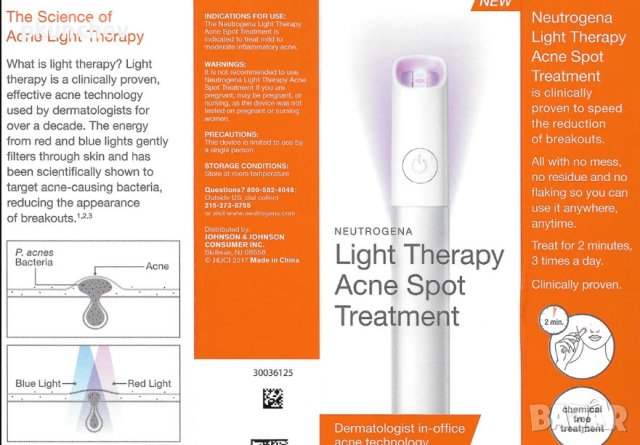 Neutrogena Light Therapy Лечение на петна от акне за чувствителна кожа, снимка 2 - Други - 41849264