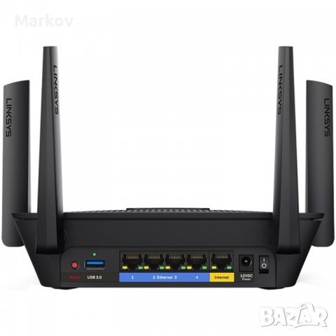 Linksys EA8300 Max-Stream AC2200 Tri-Band Wi-Fi рутер Linksys EA8300 Max-Stream AC2200 Tri-Band Wi-F, снимка 6 - Рутери - 39123336
