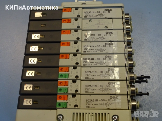 пневматичен терминал SMC SQ2-F(SD4895) 8-port Solenoid Valve, снимка 5 - Резервни части за машини - 53151397