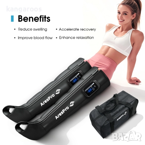 Масажор за крака, лимфен дренаж, AresPro next level, снимка 2 - Масажори - 51573726