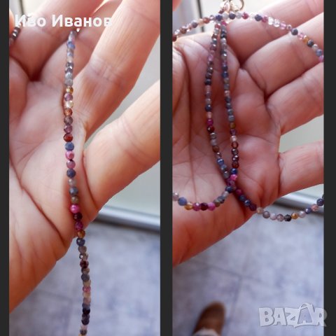 Огърлица от сапфир микс, снимка 3 - Други - 40364176