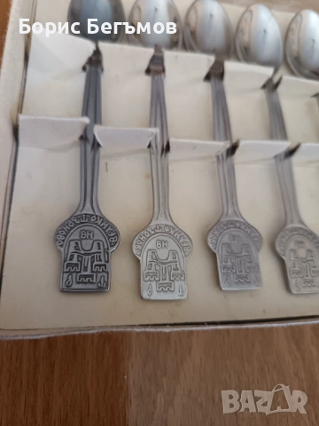 Български лъжички неръждаеми Велико Търново, снимка 4 - Антикварни и старинни предмети - 53730008