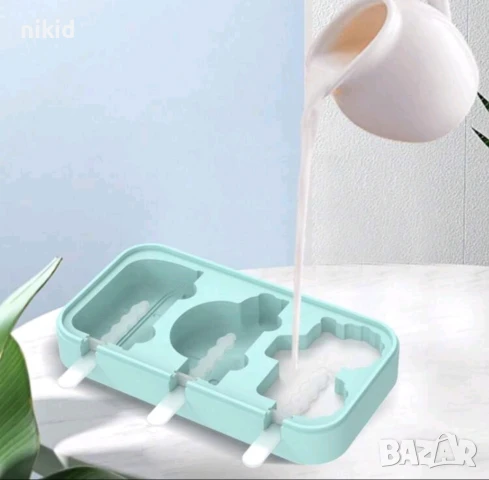 Трактор Автомобил Кола Автобус ескимо сладолед силиконов молд форма десерти Попсикъл, снимка 2 - Форми - 51185676