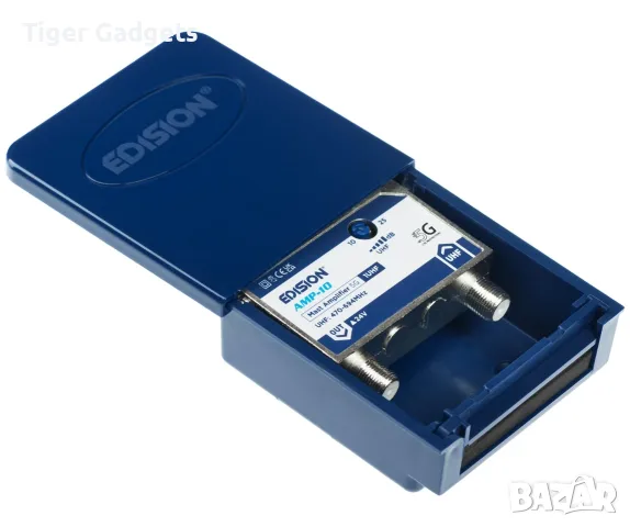 Антенен усилвател EDISION MAK-100 Kit UHF DVB-T/T2 с 24V захранване и LTE/5G филтър, снимка 2 - Приемници и антени - 55752488