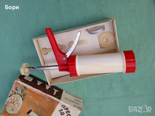 Стар шприц/преса за сладки/тесто , снимка 5 - Други - 36260986