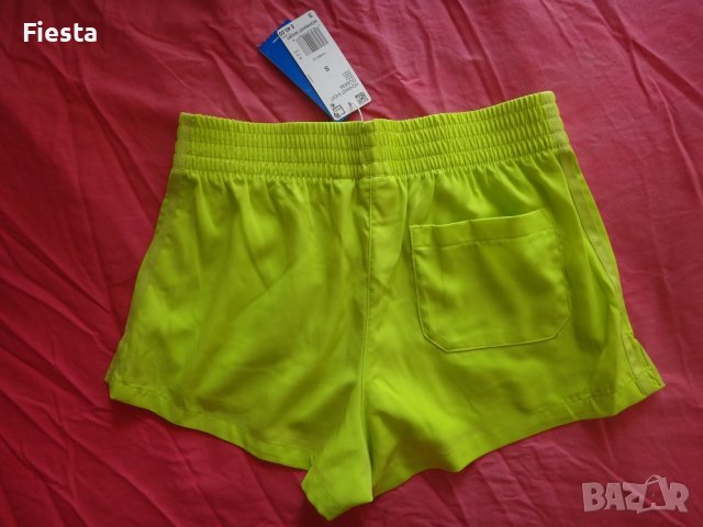 Adidas нови, оригинални, къси, спортни панталони Адидас в жълто-зелен неонов цвят, снимка 7 - Къси панталони и бермуди - 41331667