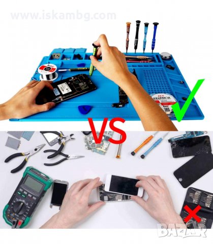 ТЕРМОУСТОЙЧИВА СИЛИКОНОВА ПОДЛОЖКА ЗА РАБОТА С ПОЯЛНИК - код 2546, снимка 4 - Поялници и запояване - 33936339