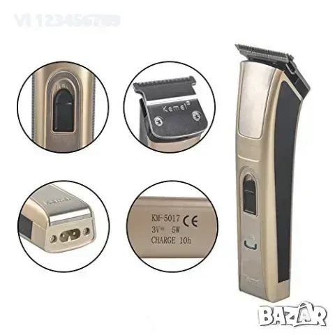 Kemei KM-5017 Тример 3 в 1 подстигване - брада, тяло , глава, снимка 3 - Тримери - 50748010