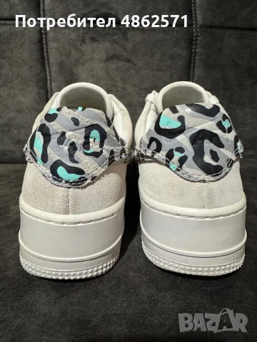 Nike Air Force 1 Sage Low White Team Gold., снимка 3 - Маратонки - 56113521