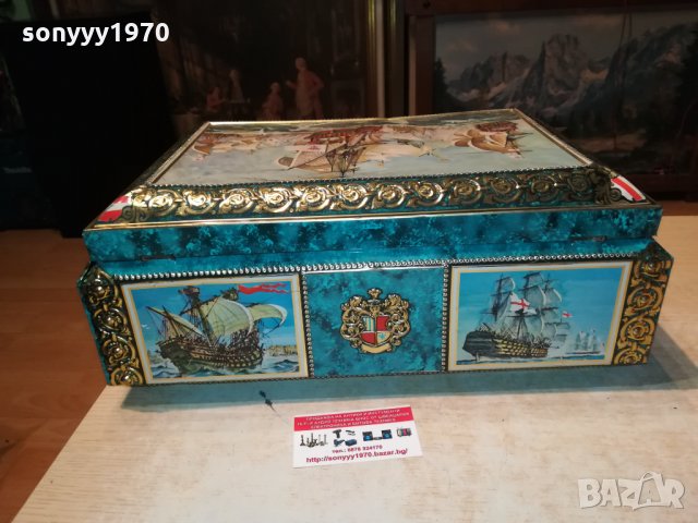 МЕТАЛНА КУТИЯ С КОРАБИ ОТ ФРАНЦИЯ 1202221933, снимка 14 - Антикварни и старинни предмети - 35767267