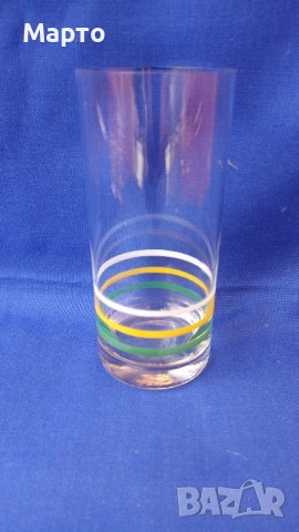 Ретро чаши за безалкохолно с цветни рингове , снимка 4 - Антикварни и старинни предмети - 42141901