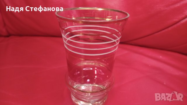 Разкошни водни чаши, калиево стъкло, 5 бр, снимка 6 - Чаши - 44191839