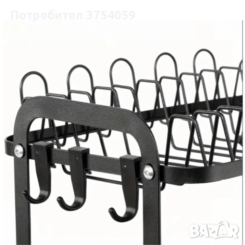 Сушилник за съдове с оттичане на водата, XXL, снимка 6 - Аксесоари за кухня - 53175091