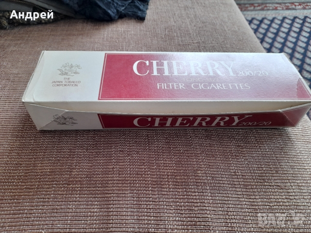 Стар картон от цигари Cherry, снимка 3 - Други ценни предмети - 36038253