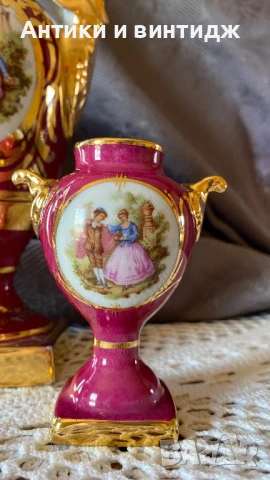 Винтидж френски вази Limoges , снимка 8 - Вази - 50936872