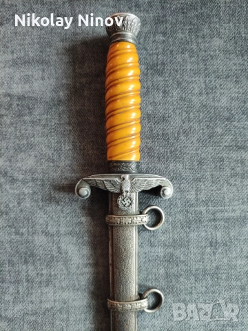 Немски армейски кинжал от WW2, снимка 3 - Антикварни и старинни предмети - 52431457