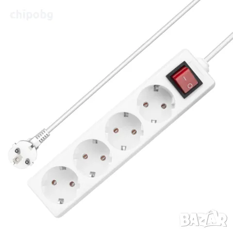 Удължител No brand, 4 гнезда, снимка 1