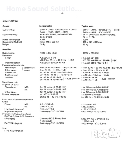 PHILIPS FA 950, снимка 17 - Ресийвъри, усилватели, смесителни пултове - 52030440