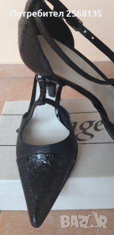 Красиви Обувки Естествена Кожа и Естестен Крок Лак! НОВИ! №36, снимка 8 - Дамски обувки на ток - 42088730