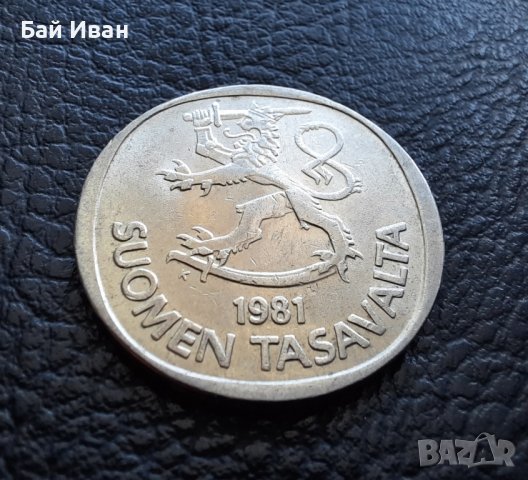 Монета 1 маркка 1981 г. Финландия- красива !, снимка 6 - Нумизматика и бонистика - 42478495