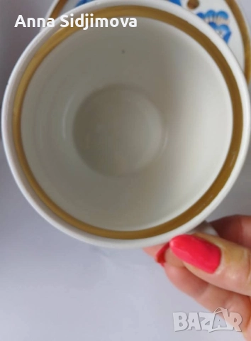 Двоен сет за чай Вербилки руски порцелан , снимка 5 - Чаши - 51539853
