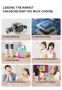 K12 Караоке Преносим Bluetooth високоговорител с 1 безжичен микрофона HiFi, снимка 3