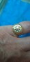  златен пръстен 14кт ръчна изработка, снимка 1 - Пръстени - 34660527