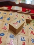 Лукс комплект игра Mah-Jongg (Ма джонг) от масивно дърво Самена. Нов!, снимка 6