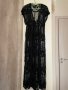 Дълга нова кафтан  черна плажна наметка дантела памук плажна дълга риза рокля за плаж плажна туника , снимка 10