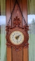 Винтидж стенен часовник с красиви орнаменти и циферблат, със синджири , снимка 5
