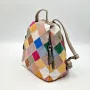 Модерна цветна дамска раница от еко материал, снимка 8