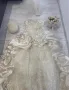 Сватбена рокля с букет, було и чанта , снимка 3