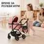 Количка за кукли 2 в 1 Принцеса в розово и черно, снимка 4