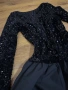 нова черна рокля с пайети Л рр, снимка 2