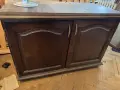 секция витрина със скрин шкаф три броя от масив рафт етажерка скрин , снимка 2