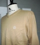Henri Lloyd Mens Light Beige V-Neck Long Sleeve Cotton Casual Jumper Size Large, снимка 6