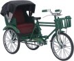 Метални колела триколка - рикша в ретро стил, снимка 2