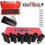 Комплект ударни вложки KRAFTROYAL, 10 броя, 1/2, 13 – 26 мм, снимка 1