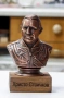Статуетка- бюст на "Христо Стоичков".Медна галванопластика., снимка 2
