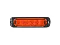 LED габарит с рефлектор 6 LED 12-24V за страничен монтаж с жълта светлина, снимка 1