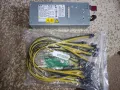 Захранване HP 1000W с 10 кабела с букси 6+2 пина и стартираща платка, снимка 8