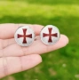 Копчета за Ръкавели Масонски Тамплиер Рицар Freemasons Illuminati Templar Masonic Cufflinks TieClips, снимка 16